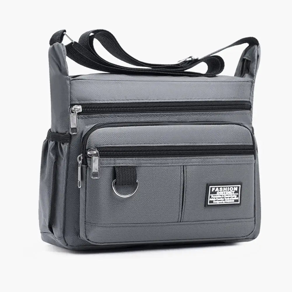 Mens Crossbody Bag Single Shoulder Bags Big Capacity Multi-Pockets Storage Bag Fashion Handbag Business Crossbody Bags