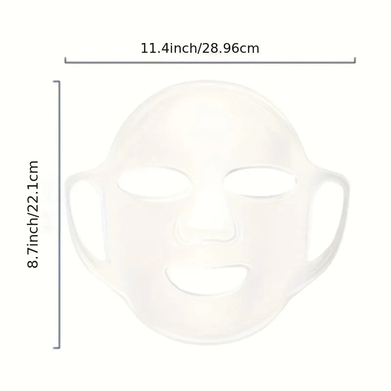 1 Piece Of Reusable Silicone Mask, Can Be Used With Moisturizing Masks To Keep Facial Skin Elastic ，Available In Multiple Colors