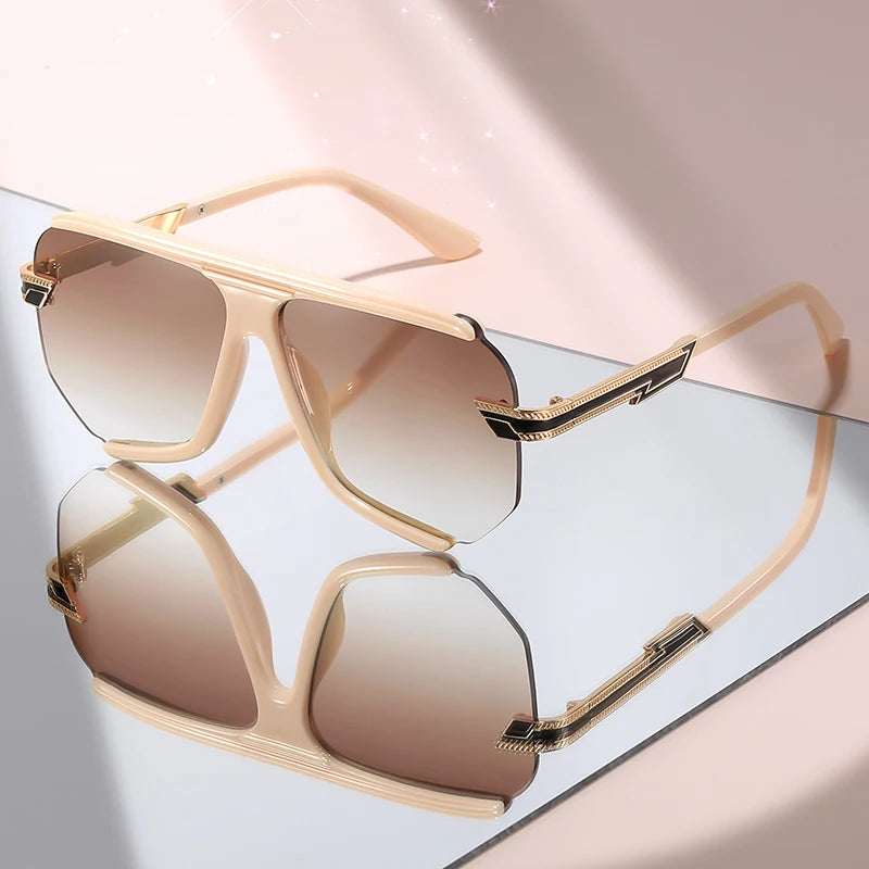 Sleek Oversized Pilot Sunglasses With Premium Metal Detailing Designed For Effortless Daily Style And Refined Outdoor