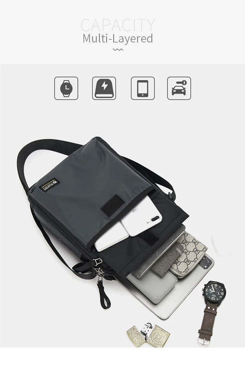 VOLUNTEER Crossbody Bags for Men 2023 New Fashionable Commuter Waterproof Light Weight High Quality Casual Shoulder Bag 1801-06