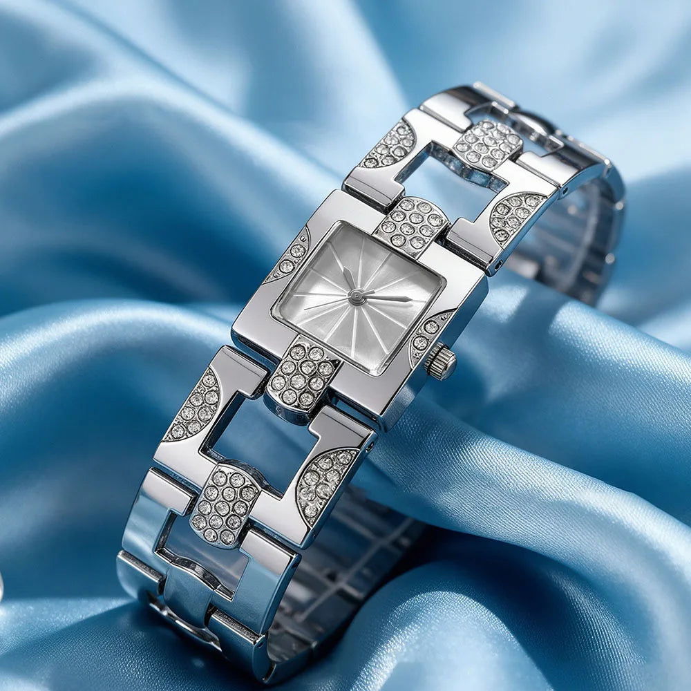 1 Piece New Fashion Hit Luxury High-End Women's Watch with Steel Band, Suitable for Wearing on Various Occasions