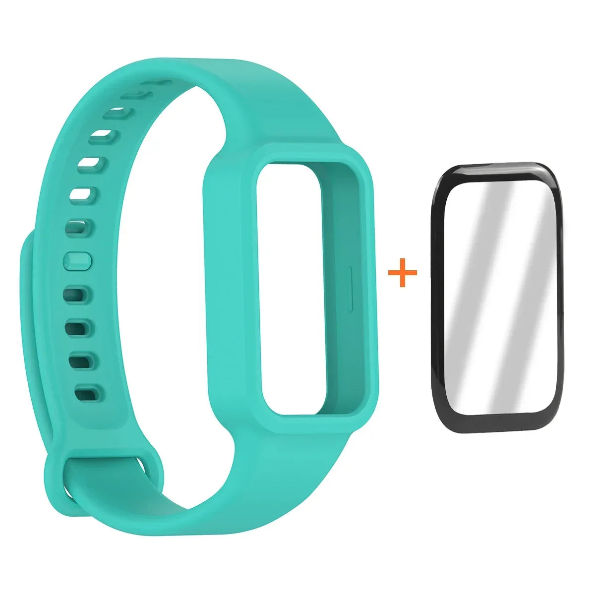 Fashion Band + Film For Xiaomi Smart Band 9 Active Smart Watch Strap Wristbands Bracelet For MiBand 9 Active Correa Accessories