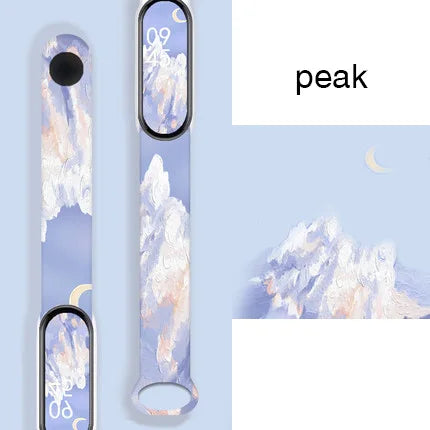 Wristband Bracelet Watchband 4 3 For Mi Band10 9 8 Bracelet Millet Strap Band MiBand 7 6 5 Smart Wriststrap Printing Accessories
