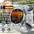 2026 2 In 1 TWS Headset Smart Watch 1.43" Earphones Music Smartwatch Women Men Sport Fitness Heart Rate Health Tracker Watches