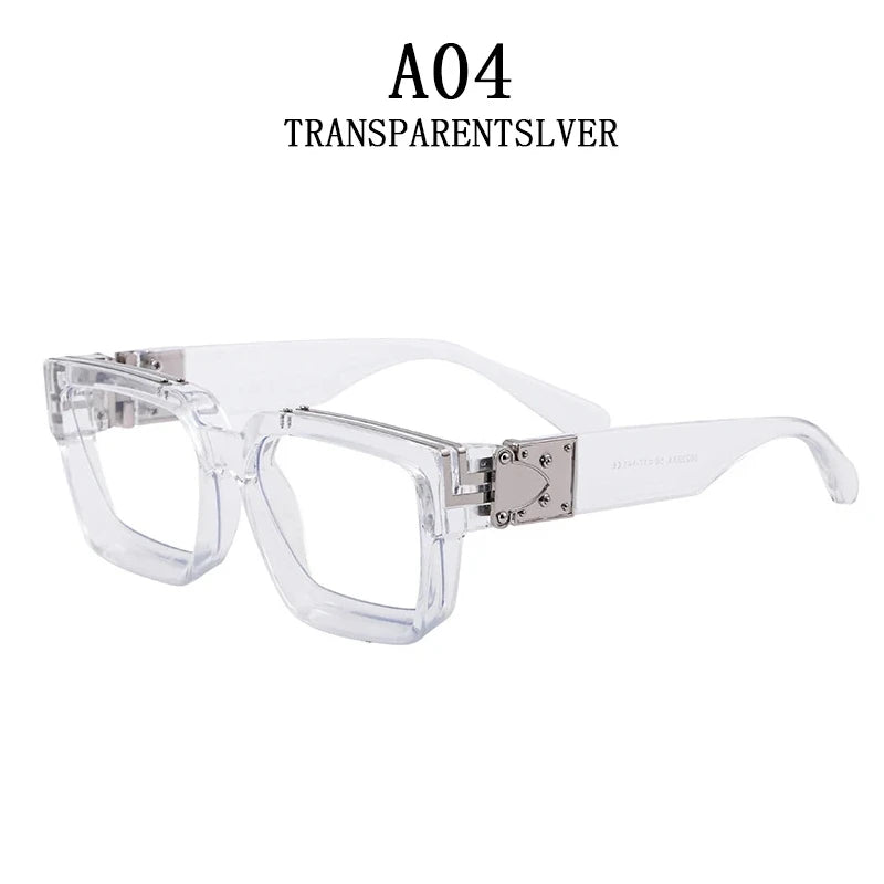 Millionaire Sunglasses For Men Vintage Square Fashion Glasses Luxury Retro Sunglasses Women Trending Punk Gafas De Sol Lentes