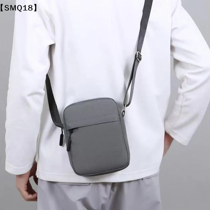 Men's And Women's Single-Shoulder Bags Crossbody Bags Solid-Colored Single-Shoulder Small Bag Lightweight Mobile Phone Bags【SMQ】
