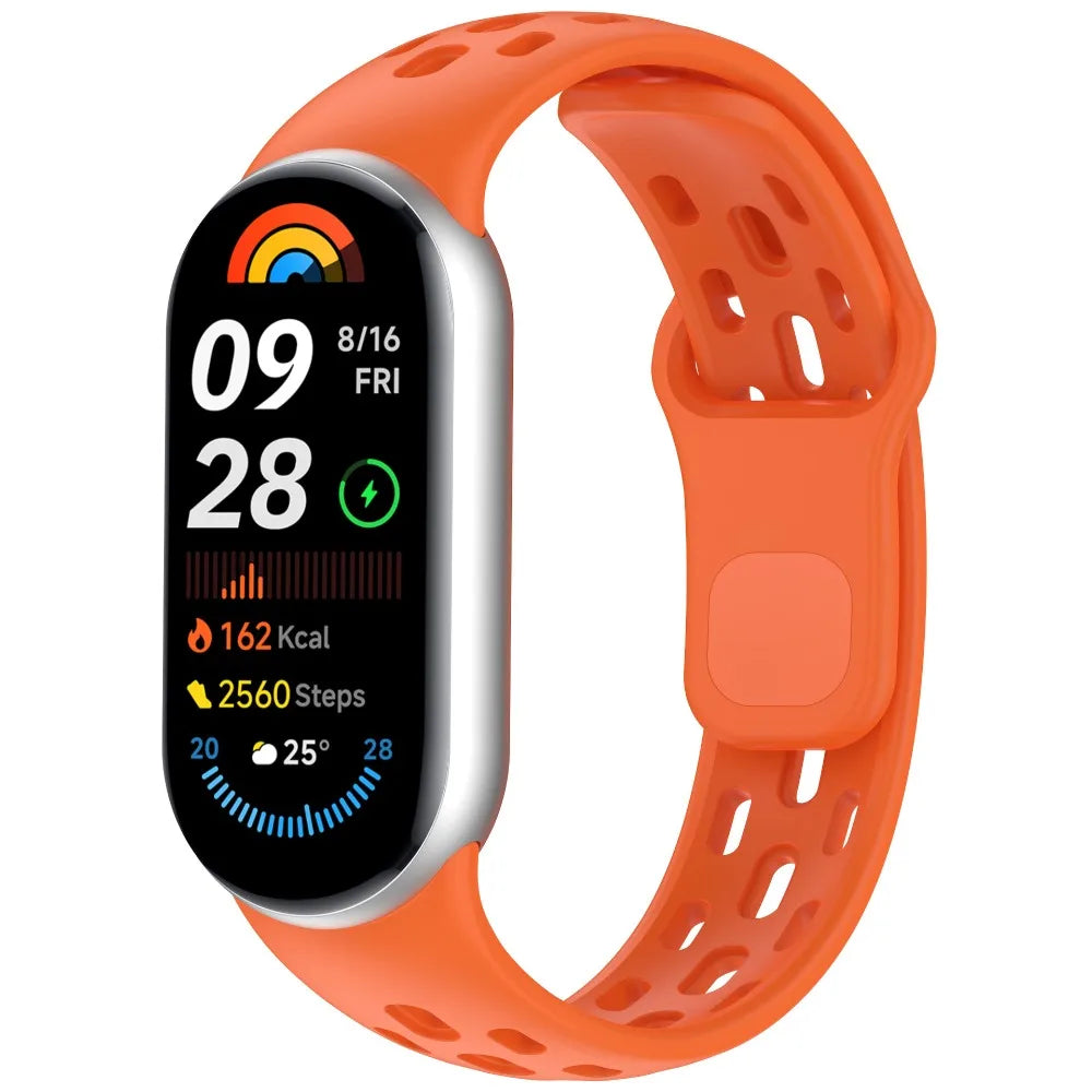 Soft TPU Strap Replacement Accessories Smart Watch Band Breathable Sport Bracelet Wristband Belt for Xiaomi Mi Band 10 9 8