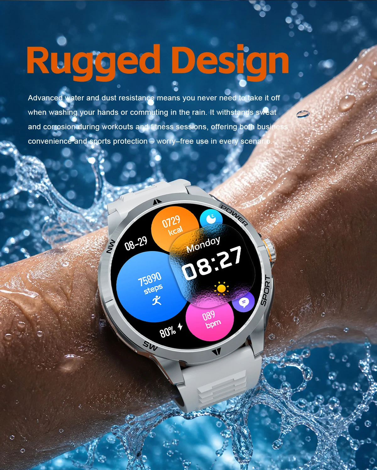 2026 2 In 1 TWS Headset Smart Watch 1.43" Earphones Music Smartwatch Women Men Sport Fitness Heart Rate Health Tracker Watches