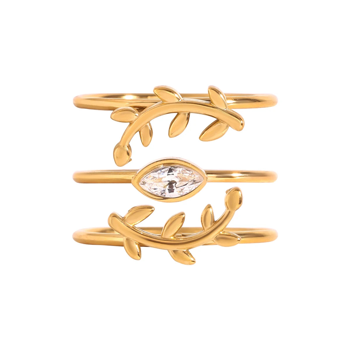 Yori Personalized Stackable Ring Set  Prevent Allergy Stainless Steel Gold Color Daily Wear Fashion Jewelry 2025 NEW