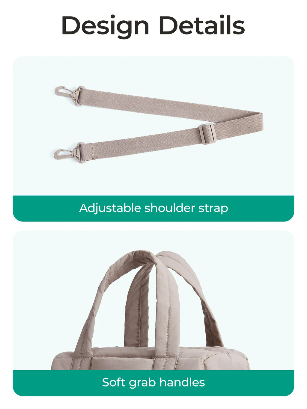 BAGSMART Casual Shoulder Bags Small Crossbody Bag for Women Portable Sport Travel Bag Multifunctional Lady Handbag