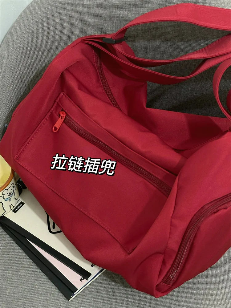 Large Crossbody Travel Tote Bags for Women 2024 Canvas Shoulder Messenger Bag Sports Yoga Satchels Fashion Woman Handbag