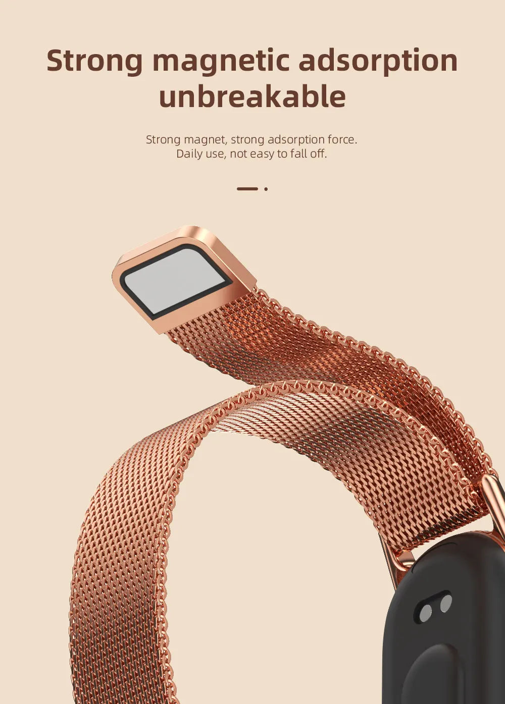 Mi Band 10 9 8 Strap Metal Smart Bracelet Milanese Girls Women Small Wrist Band For Xiaomi Mi Band 8 9 Smart Watch