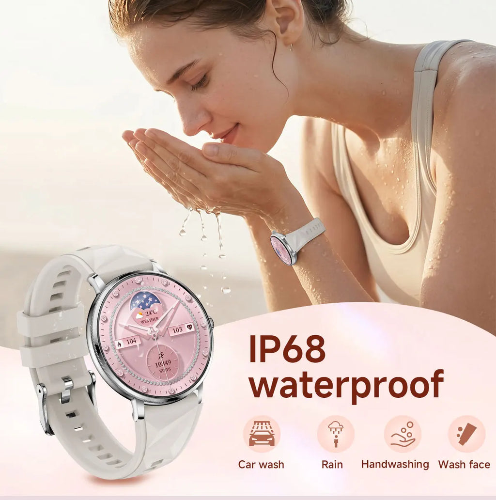 2026 Model of Military-Grade Stylish Smartwatch, 1.19-Inch AMOLED Screen, Heart Rate and Blood Oxygen Monitoring, Bluetooth Call