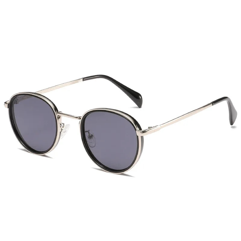 Round Frame Metal Sunglasses UV Protection Men Summer Women Retro Classic Stream Premium Sports T195