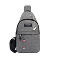 Classic Fashion Canvas Waterproof Sling Chest Crossbody Bag Sport Travel Outdoor Bag Practical Casual Daily Carry Capacity Bags