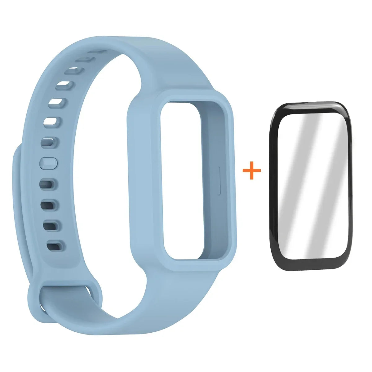 Fashion Band + Film For Xiaomi Smart Band 9 Active Smart Watch Strap Wristbands Bracelet For MiBand 9 Active Correa Accessories