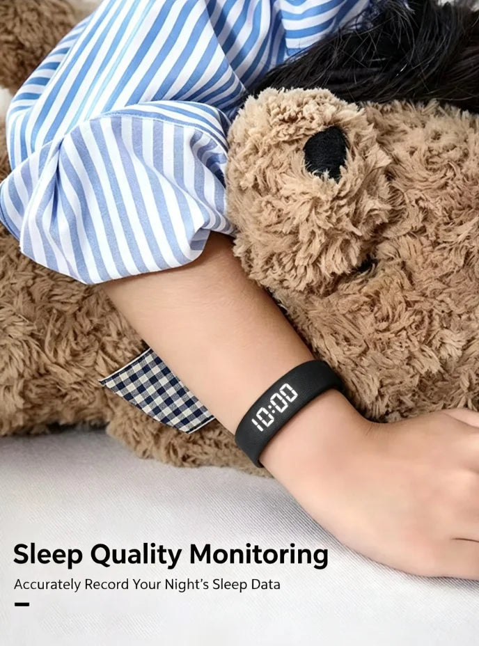 New Smart Watches Pedometer Fitness Bracelet for Men and Women Step-Counting Multi-Movement Mode Fashion Electronic Wristband Si
