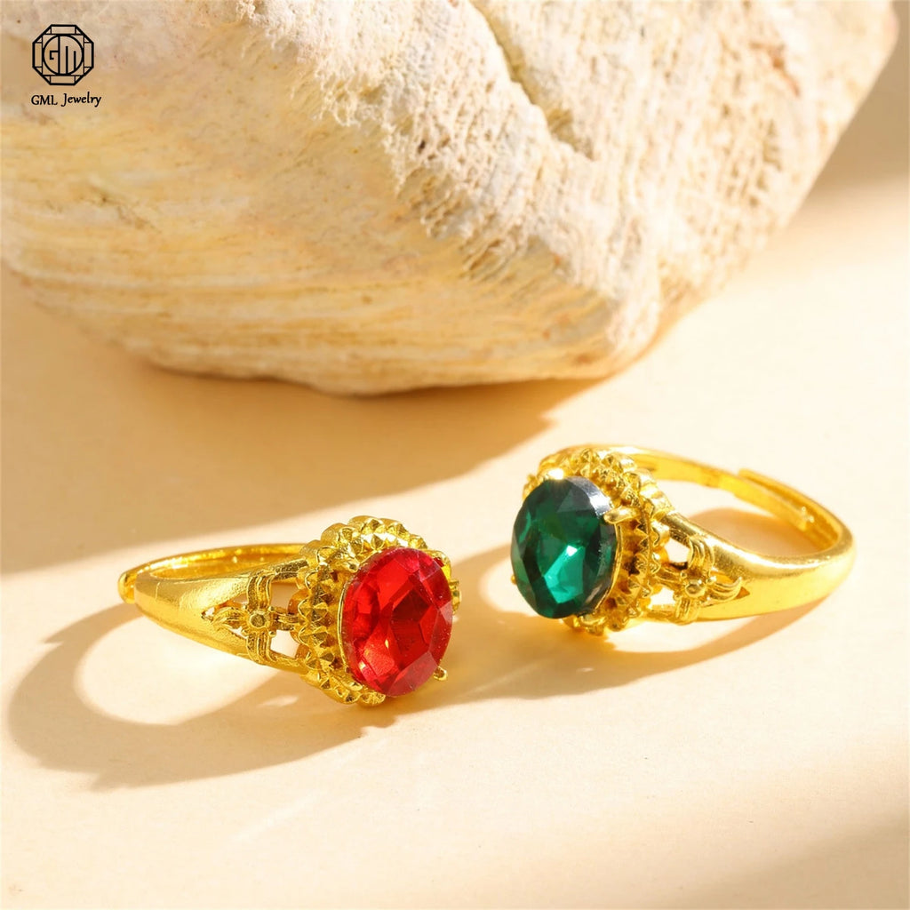 Sand Gold Adjustable Ring Matte Wide Band Openable Fade Resistant Unisex Couple Jewelry Solid Minimalist Gift
