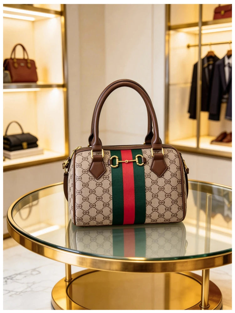 High Fashion Leather Crossbody Bag For Women Shoulder Messenger Tote By Famous Designer Luxury Brand Elegant Mom' Bag