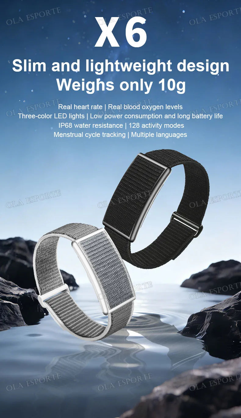 Smart Wristband Thin and Light Without Screen All Day Health Monitoring 128+ Sports Modes Waterproof Smart Bracelet Watch F107