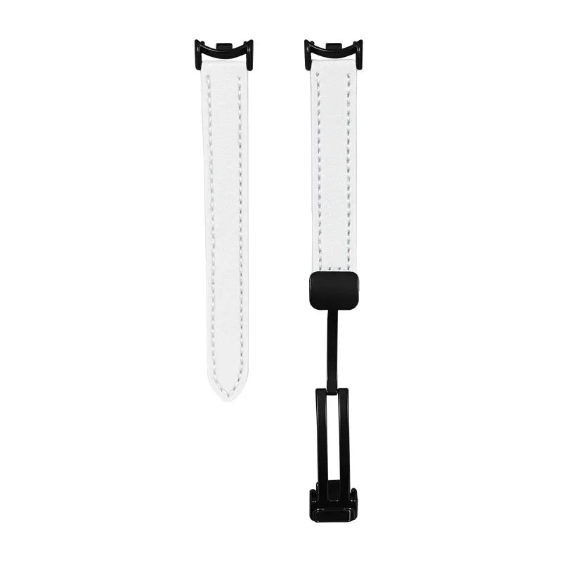 Watch Strap For Xiaomi Smart Band 11 10 9 8 Leather Magnetic Buckle Watchband Loop Belt For Xiaomi MiBand9 8 Mi Band 11 Bracelet