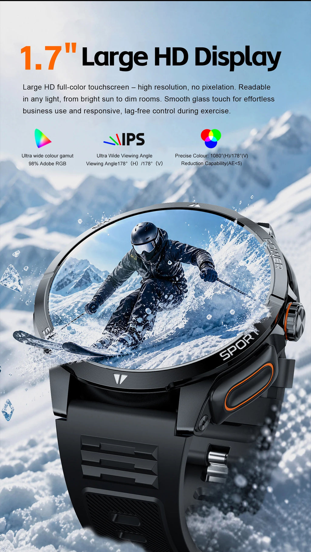 2026 2 In 1 TWS Headset Smart Watch 1.43" Earphones Music Smartwatch Women Men Sport Fitness Heart Rate Health Tracker Watches