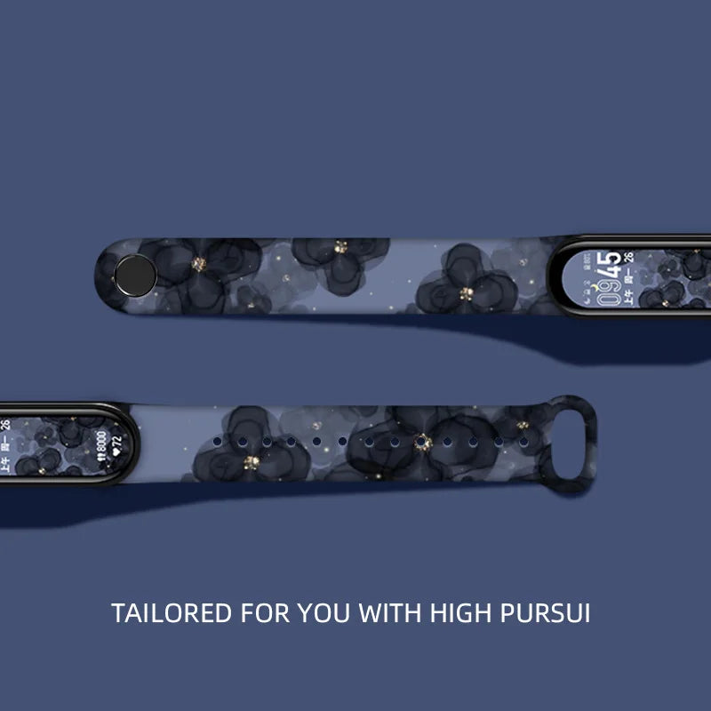 Wristband Bracelet Watchband 4 3 For Mi Band10 9 8 Bracelet Millet Strap Band MiBand 7 6 5 Smart Wriststrap Printing Accessories