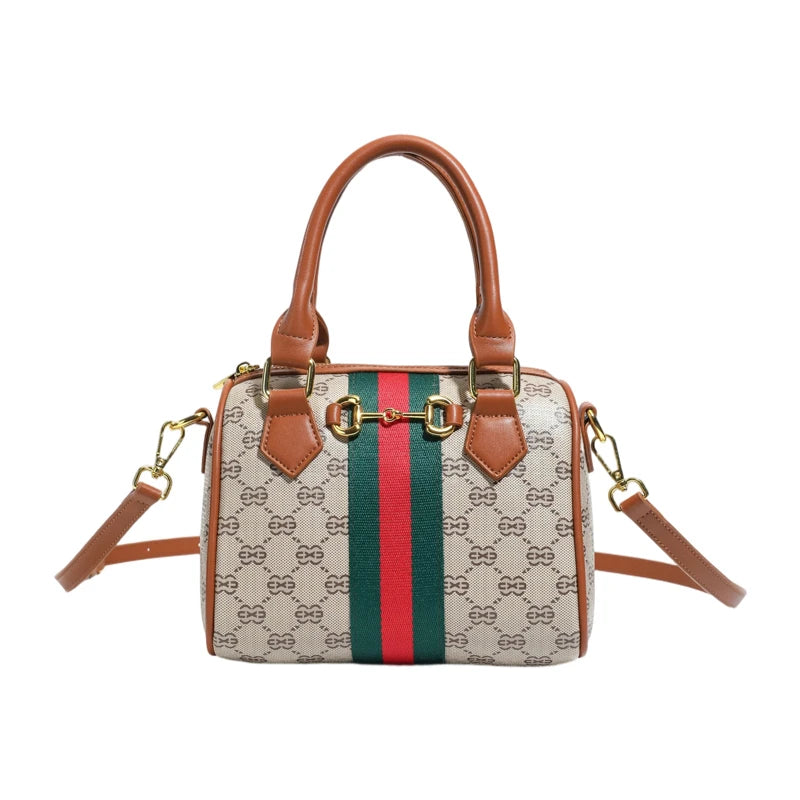 High Fashion Leather Crossbody Bag For Women Shoulder Messenger Tote By Famous Designer Luxury Brand Elegant Mom' Bag