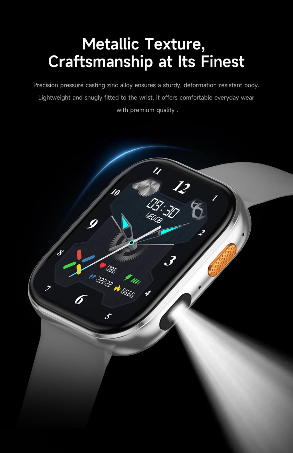 2026 new outdoor sports smartwatch,2.04 high-definition large screen,1000mAh large battery, ultra long battery life,holiday gift