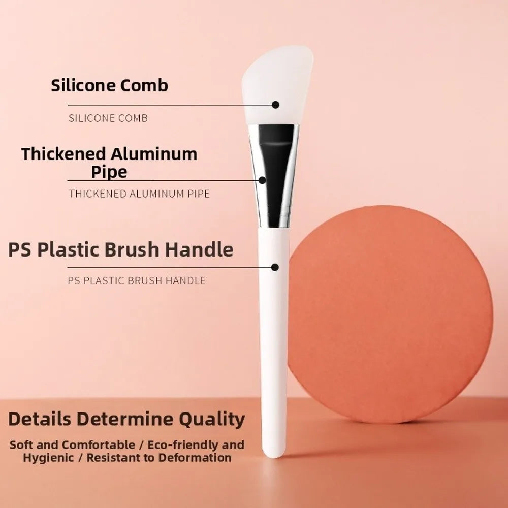 New DIY Silicone Facial Mask Brush Reusable White Face Mask Applicator Easy Clean Soft Head Makeup Tool Brush Skin Care Tools