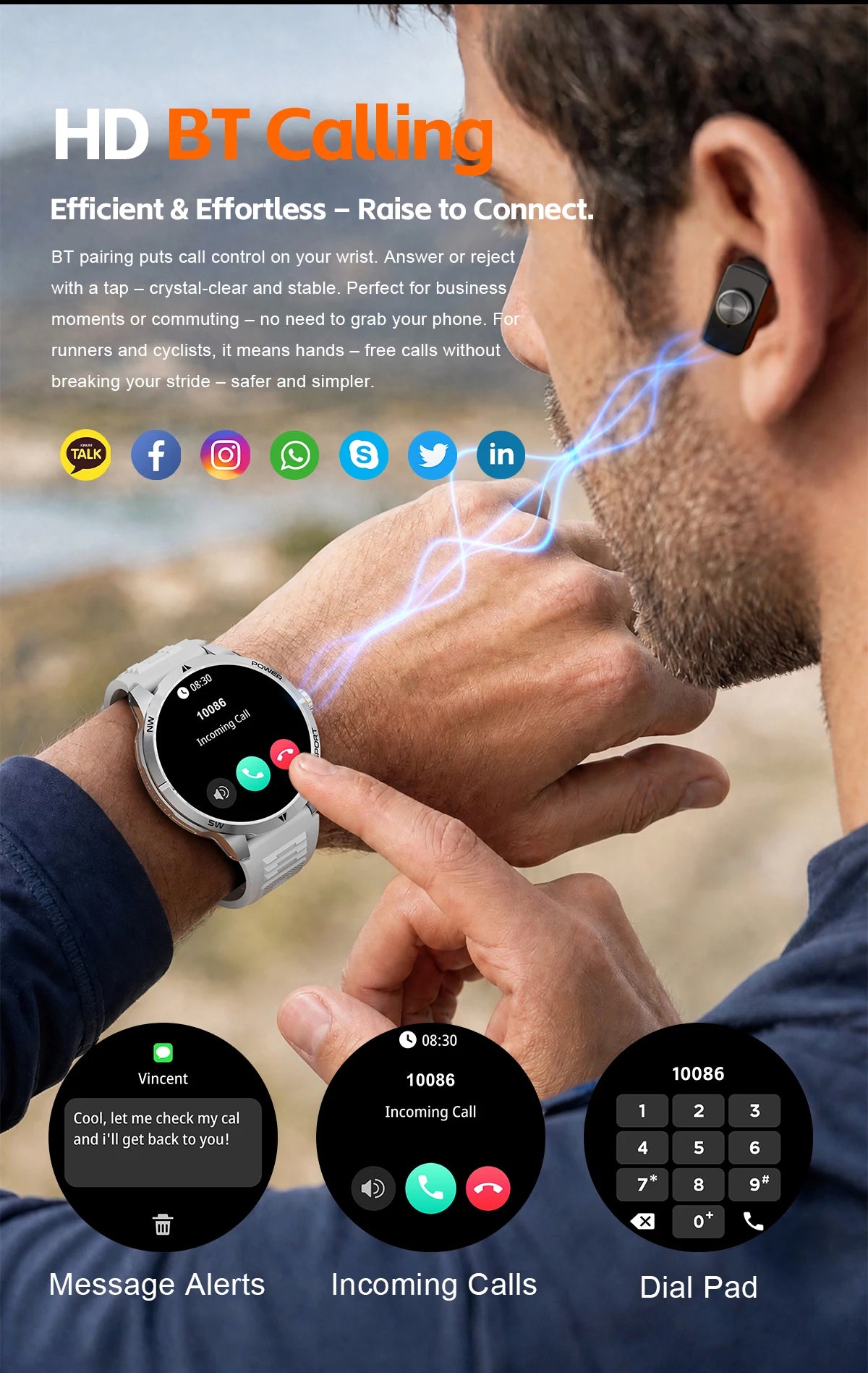 2026 2 In 1 TWS Headset Smart Watch 1.43" Earphones Music Smartwatch Women Men Sport Fitness Heart Rate Health Tracker Watches