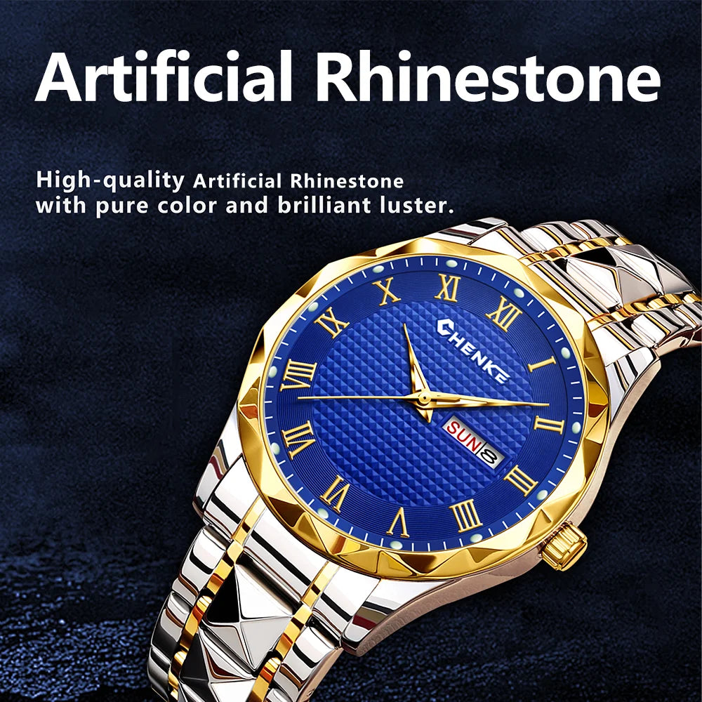 YaLaLuSi Stylish Men’s Bracelet Watch Casual Business and Elegant with Calendar and Clock – Perfect as a Gift