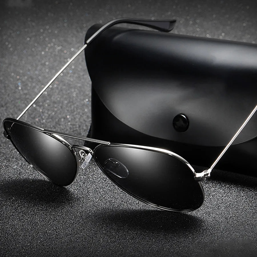 Classic Polarized Sunglasses with Fashionable Colored Lenses. Unisex Universal Design, Premium Feel. Case Not Included.