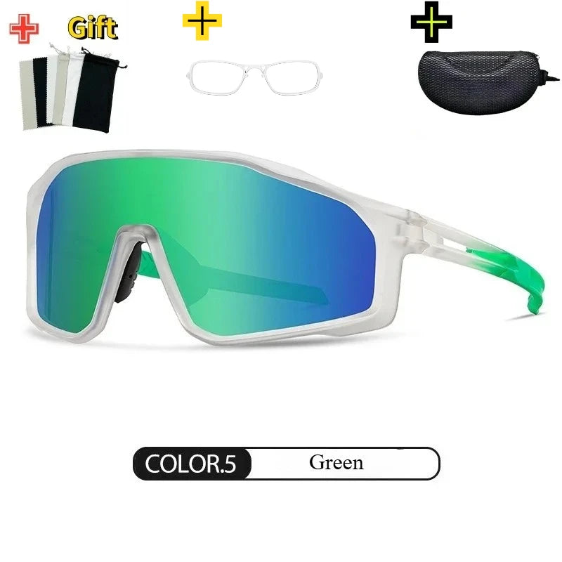 Myopia Premium Prescription Polarized Sports Sunglasses for Cycling, Driving & Running with Full UV Protection & Fashion Design