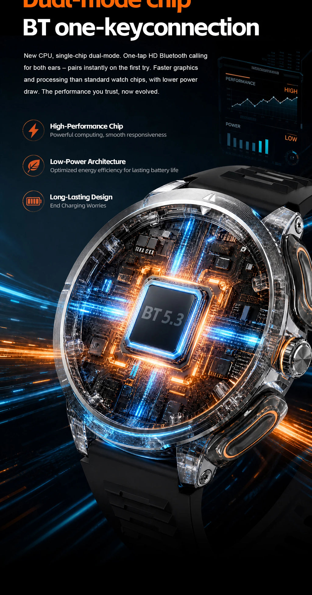 2026 2 In 1 TWS Headset Smart Watch 1.43" Earphones Music Smartwatch Women Men Sport Fitness Heart Rate Health Tracker Watches