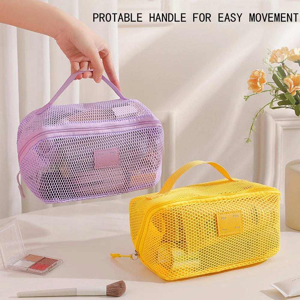 Makeup Organizer Female Toiletry Kit Bag Make Up Case Storage Pouch Vanity Storage, Cosmetic Bag, Organizer Bag For Travel Zip