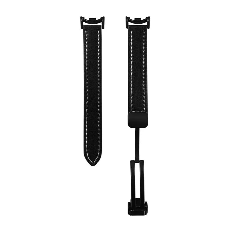 Watch Strap For Xiaomi Smart Band 11 10 9 8 Leather Magnetic Buckle Watchband Loop Belt For Xiaomi MiBand9 8 Mi Band 11 Bracelet