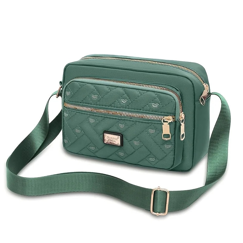 Women's Fashion Crossbody Bag Multi Layer Shoulder Bag Stylish Wallet Purse for Ladies