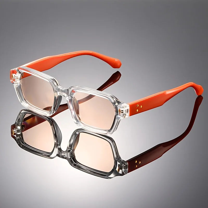 High-end retro square full-frame decorative lenses, classic, durable and versatile for both men and women