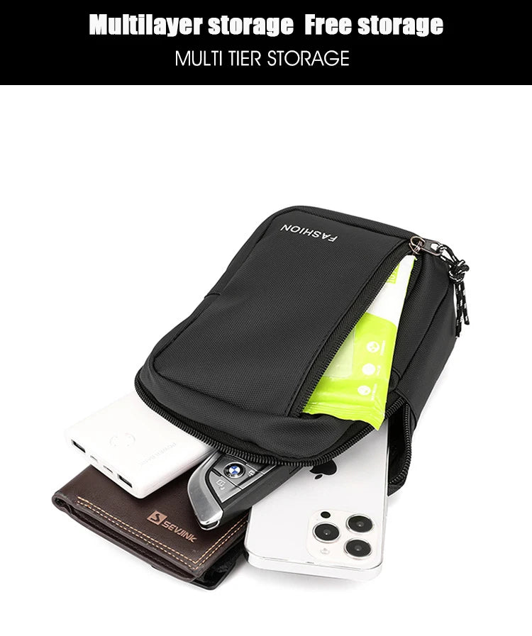 Casual Solid Men Crossbody Bags Male Oxford Handbag Shoulder Bags Boy Messenger Bags 2023 Man Handbags for Travel Satchel Black
