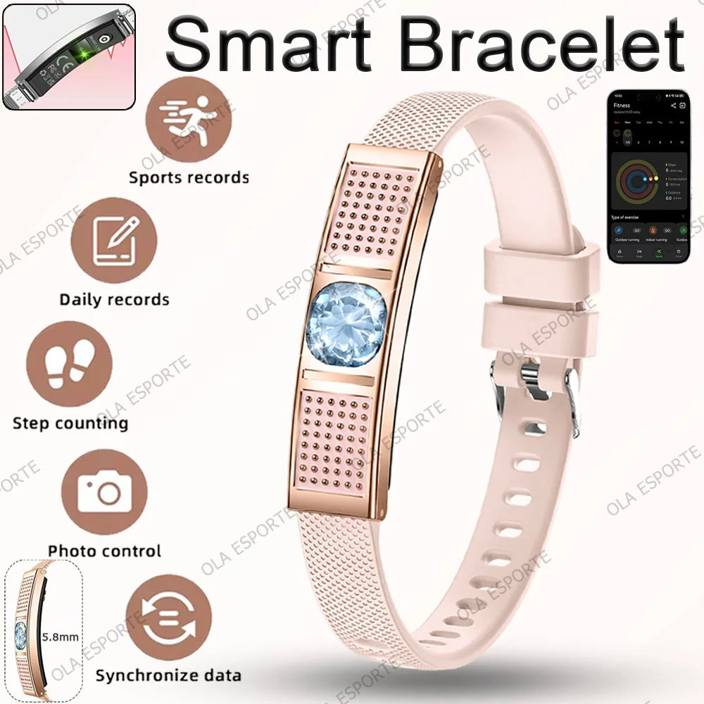 2026 New Fashion Women Smart Bracelet Sport Modes Fitness Tracker Heart Rate Health Monitor IP68 Waterproof Smart Watch Men Hw12
