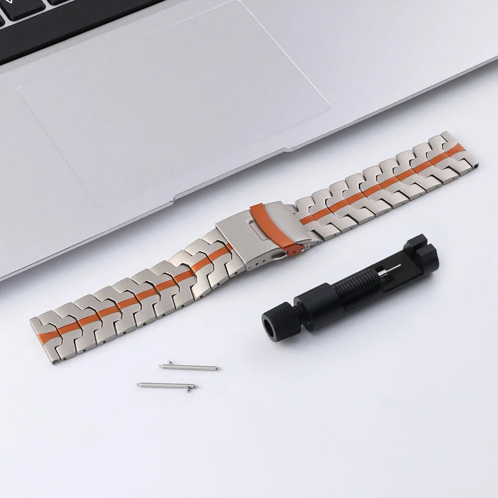 22mm 20mm Watch Band For Amazfit GTS/GTS 2/ GTS 2e/GTS 2mini/Active2 Xiaomi S4 S3 S2 Huawei Watch GT5/4 GT3 Stainless Steel Band