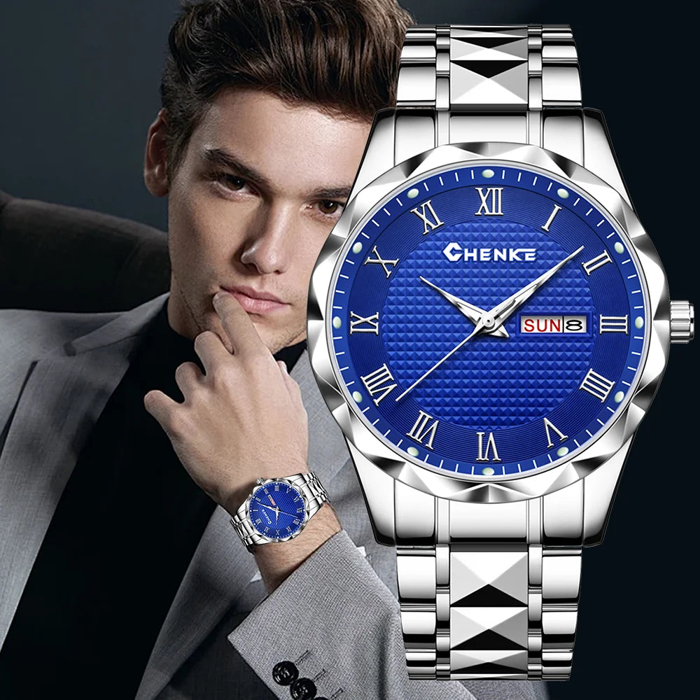 YaLaLuSi Stylish Men’s Bracelet Watch Casual Business and Elegant with Calendar and Clock – Perfect as a Gift