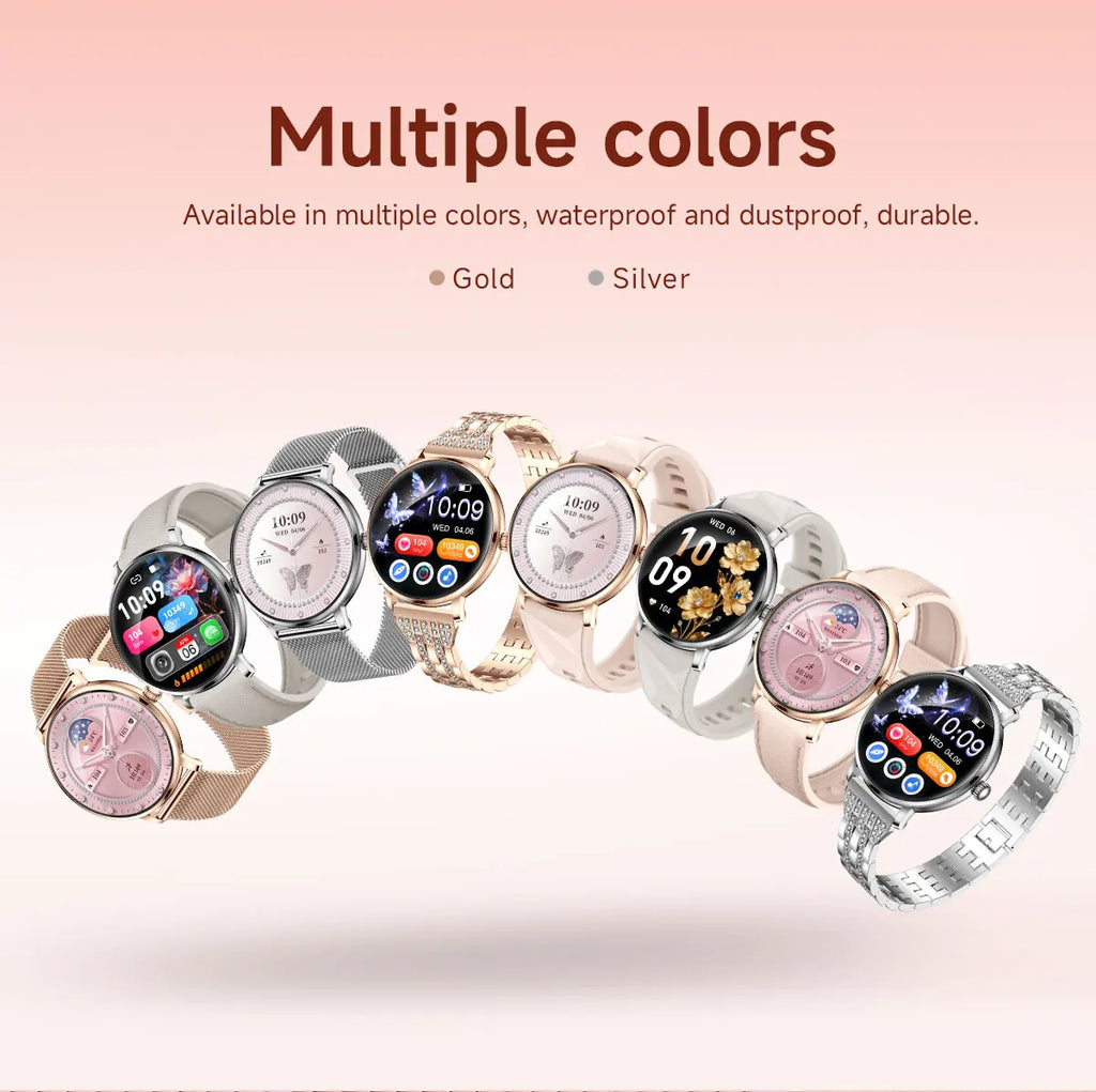 2026 Model of Military-Grade Stylish Smartwatch, 1.19-Inch AMOLED Screen, Heart Rate and Blood Oxygen Monitoring, Bluetooth Call