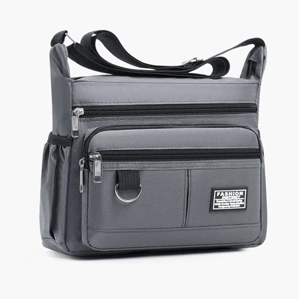 Mens Crossbody Bag Single Shoulder Bags Big Capacity Multi-Pockets Storage Bag Fashion Handbag Business Crossbody Bags