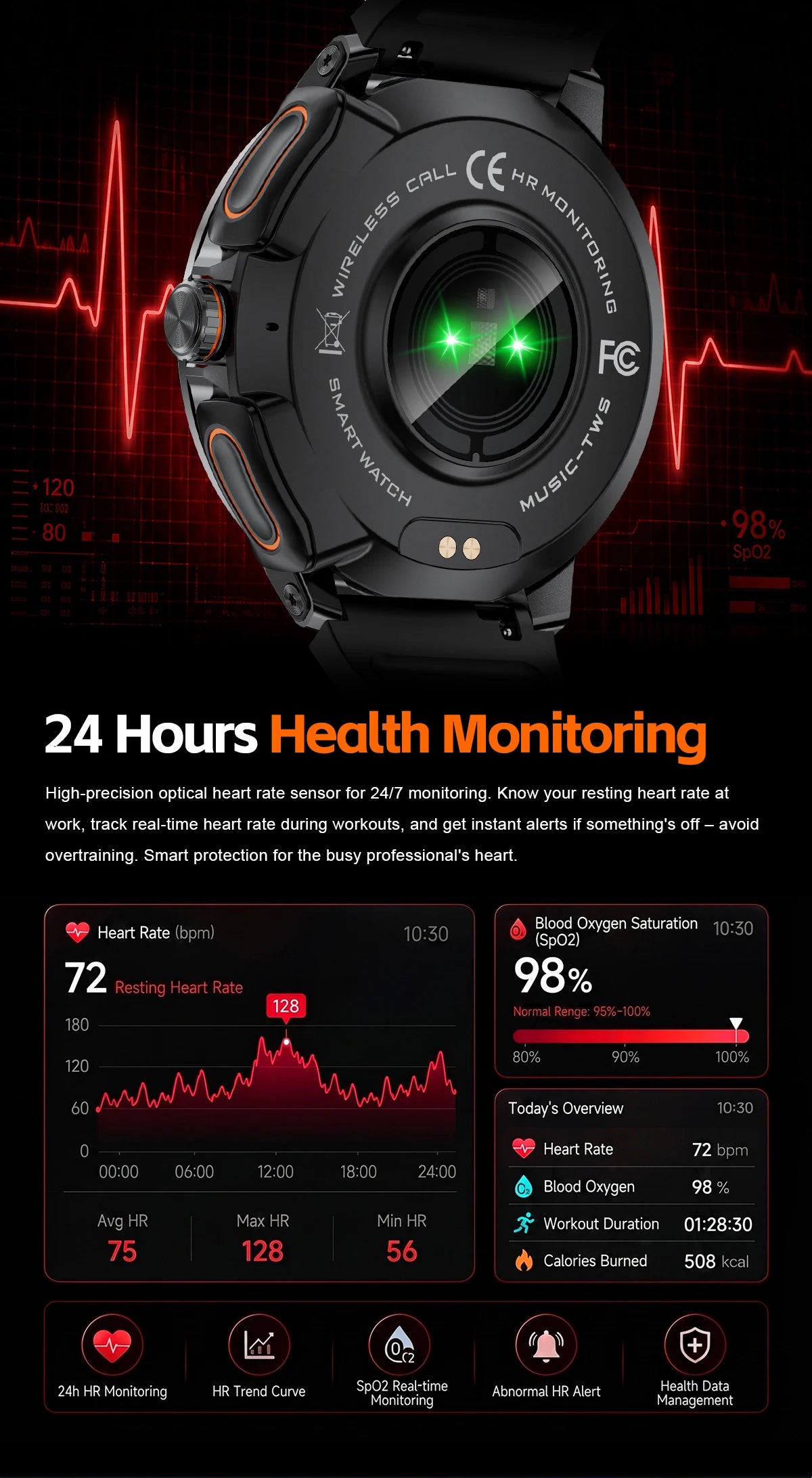 2026 2 In 1 TWS Headset Smart Watch 1.43" Earphones Music Smartwatch Women Men Sport Fitness Heart Rate Health Tracker Watches
