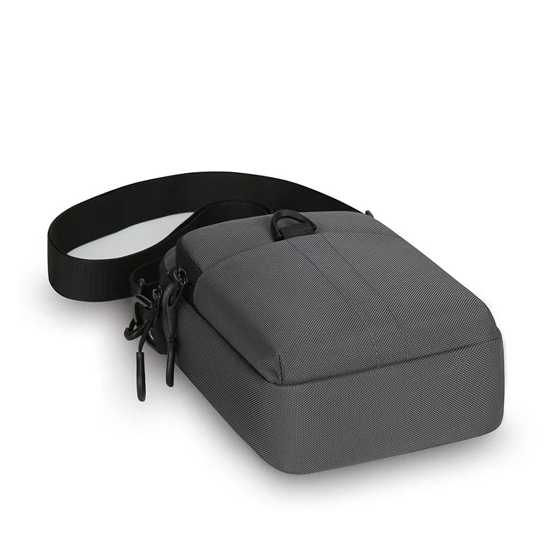 Men's Crossbody Bag Multi-Pocket Oxford Sling Shoulder Pouch Compact Travel Daily Commute Organizer for Phone Essentials