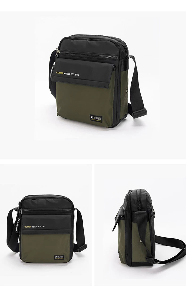 VOLUNTEER Crossbody Bags for Men 2023 New Fashionable Commuter Waterproof Light Weight High Quality Casual Shoulder Bag 1801-06
