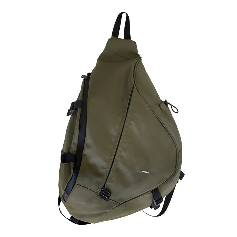 Large Capacity Crossbody Bags for Women Unisex Solid Color Chest Packs High Quality Nylon Shoulder Bag Travel Storage Backpacks
