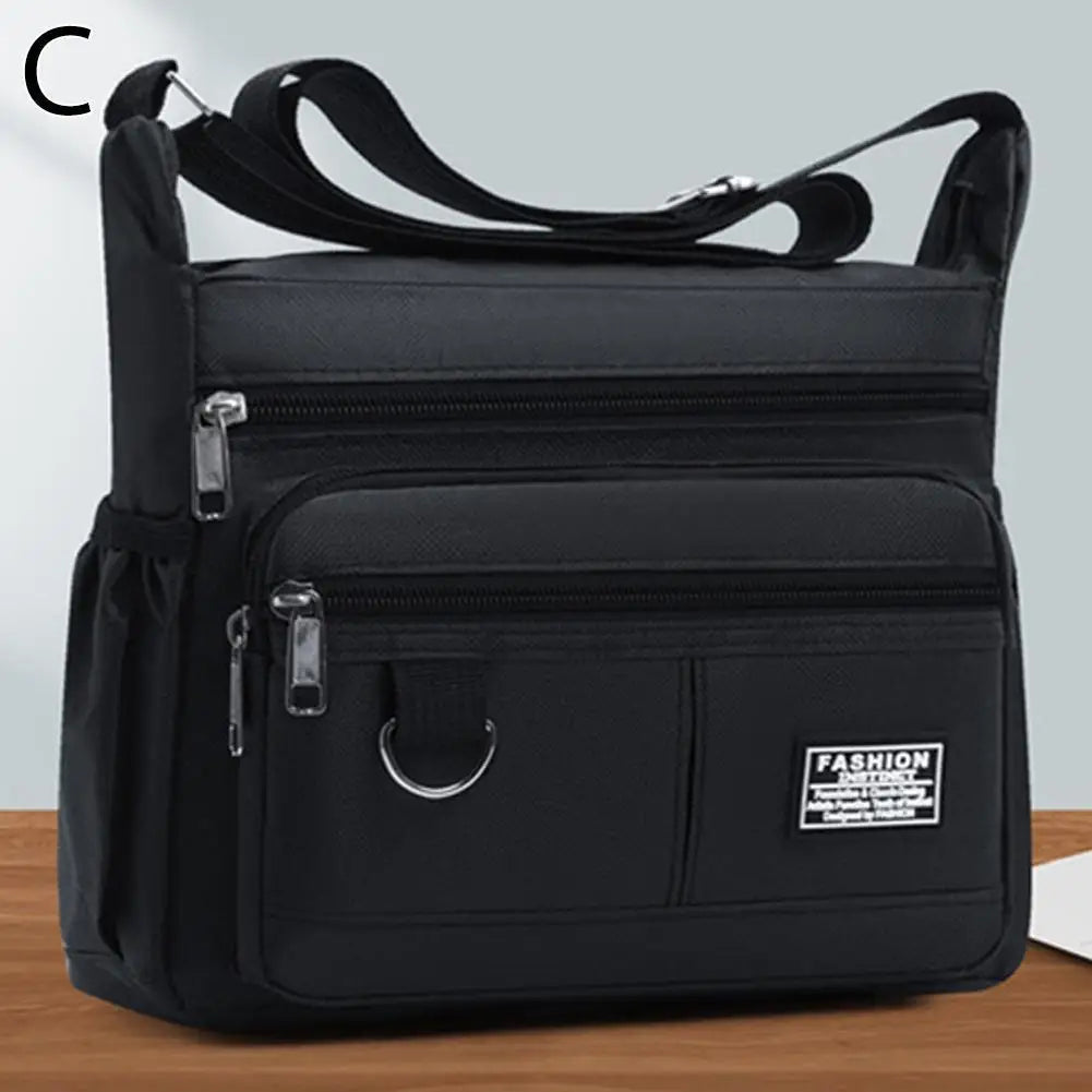 Mens Crossbody Bag Single Shoulder Bags Big Capacity Multi-Pockets Storage Bag Fashion Handbag Business Crossbody Bags